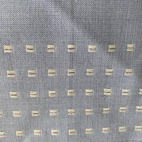 Crate & Barrel Winter Woods Napkins Placemats 11pcs Ice Blue Cotton Embroidered - Picture 7 of 8